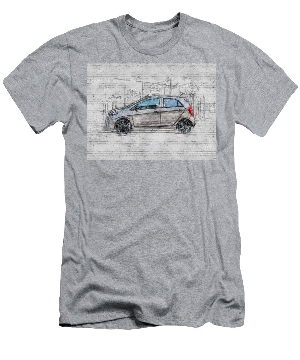 Kia Picanto 2018 Hatchback New Gray Korean Cars Ashtyn Treutel T-Shirt