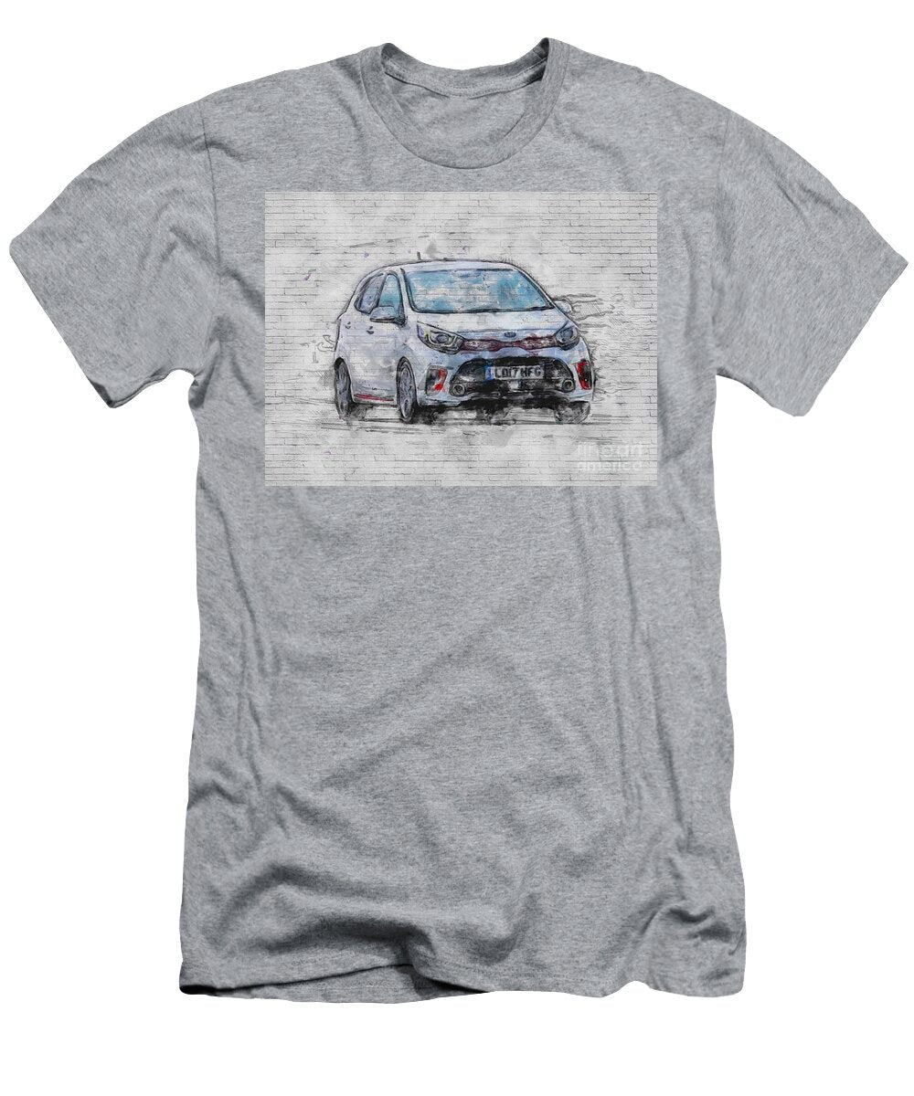 Kia Picanto 2018 White New 5 Door Hatchback Korean Cars Ashtyn Treutel T-Shirt