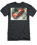 Kia Rio 2006 Sedan Botanical Art Red Car Red Car in Garden Scene Hollie Love T-Shirt