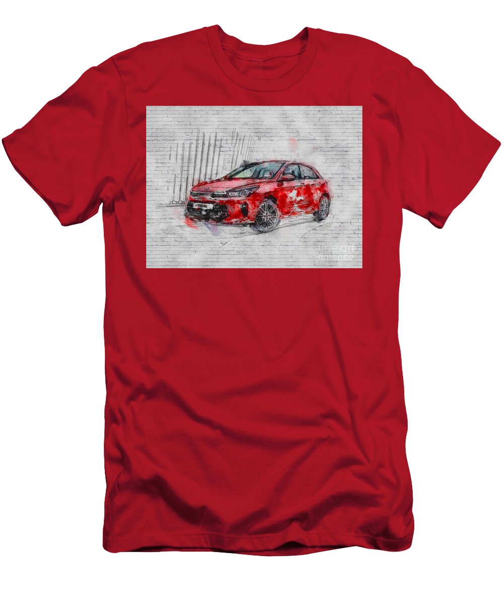 Kia Rio 2017 Hatchback Red Ashtyn Treutel T-Shirt