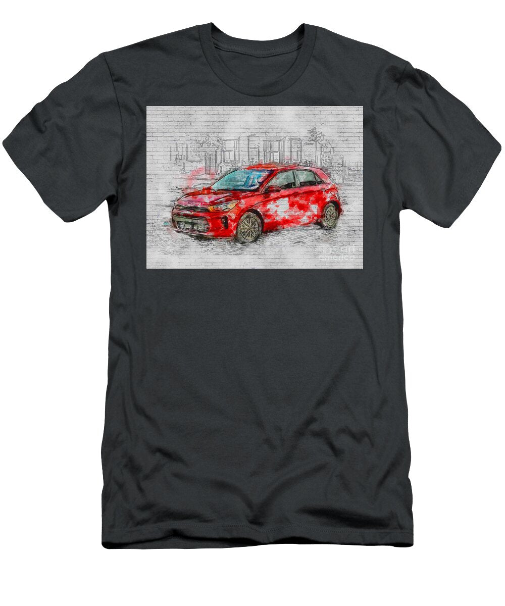 Kia Rio 2018 Red New Cars Hatchback Korean Ashtyn Treutel T-Shirt