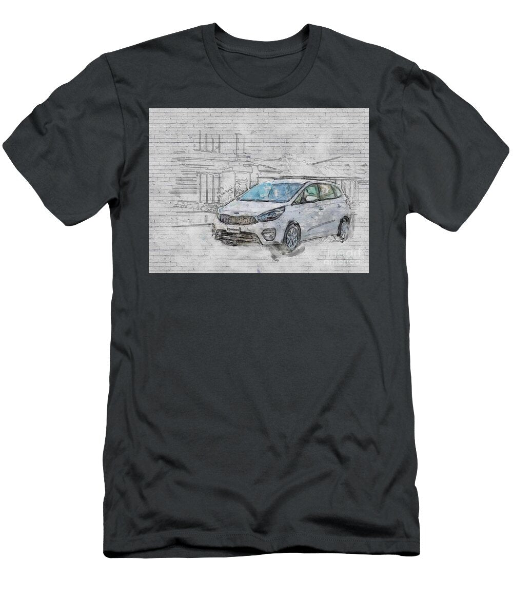Kia Rondo 2017 New Cars White Hatchback Ashtyn Treutel T-Shirt
