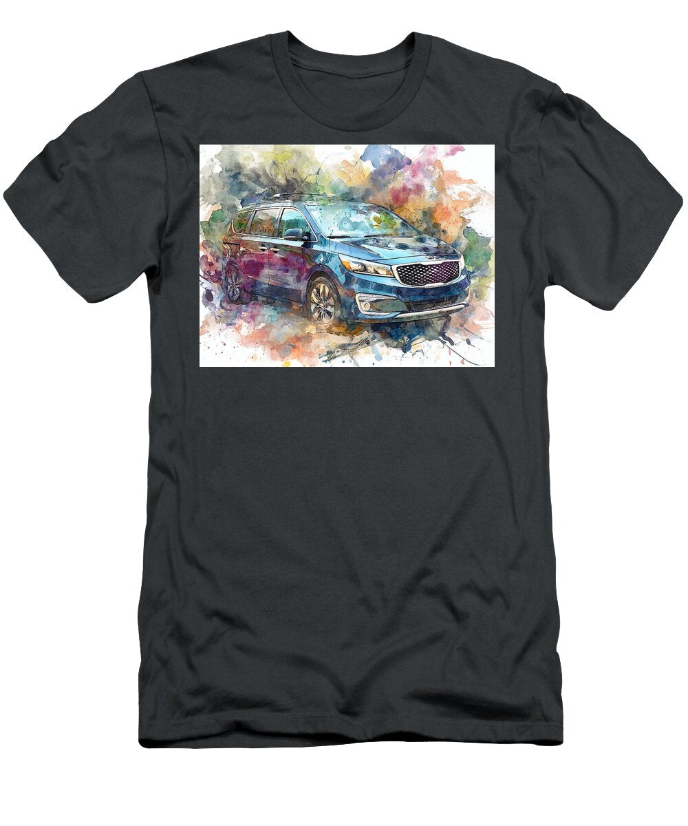 Kia Sedona 2015 Minivan Car Painting Abstract Art Abstract Car Painting Hollie Love T-Shirt