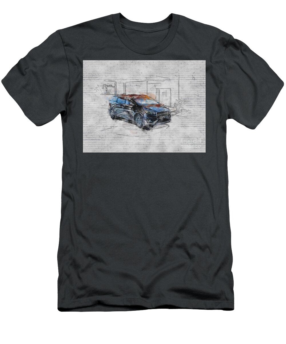 Kia Sedona 2018 Black New Minivan Korean Cars Ashtyn Treutel T-Shirt