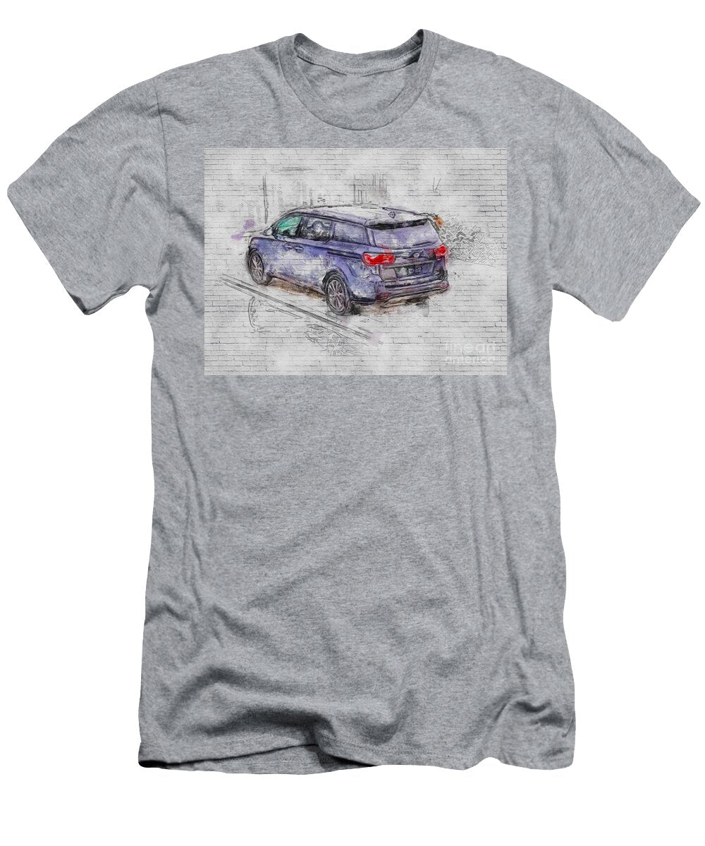 Kia Sedona 2019 Exterior Rear New Black Minivan Korean Cars USA Presentation Ashtyn Treutel T-Shirt