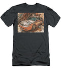 Kia Spectra 2005 Sedan Urban Scene Vintage Car Rusty Car in Urban Setting Hollie Love T-Shirt