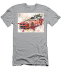 Kia Stinger 2017 Hatchback Red Sports Car Abstract Art Vibrant Red Sports Car Art Hollie Love T-Shirt