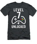 Kids Level 7 Unlocked Video Game 7th Birthday Devin Feile T-Shirt
