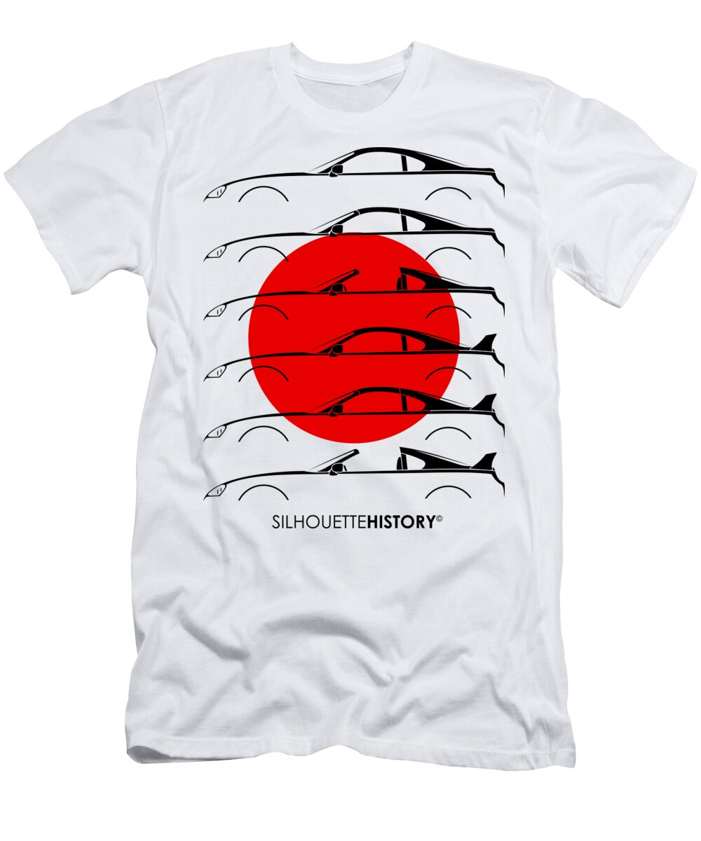 Kiichiro Sports Car 80 Silhouettehistory Gabor Vida T-Shirt