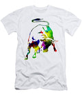 Lamborghini Bull Emblem Colorful Abstract Eti Reid T-Shirt