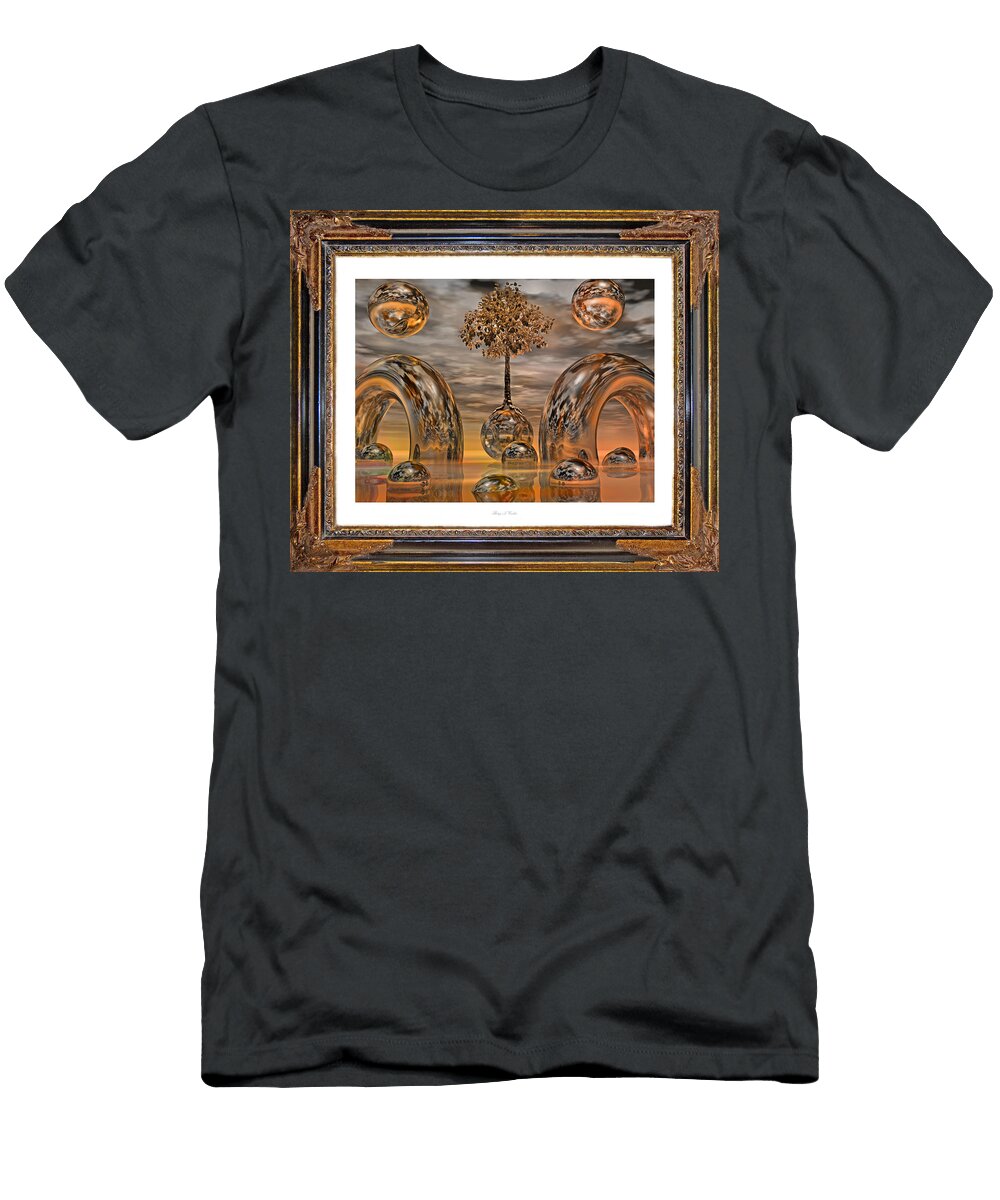 Land of World 8624042 Framed East Coast Barrier Islands Betsy a Cutler T-Shirt