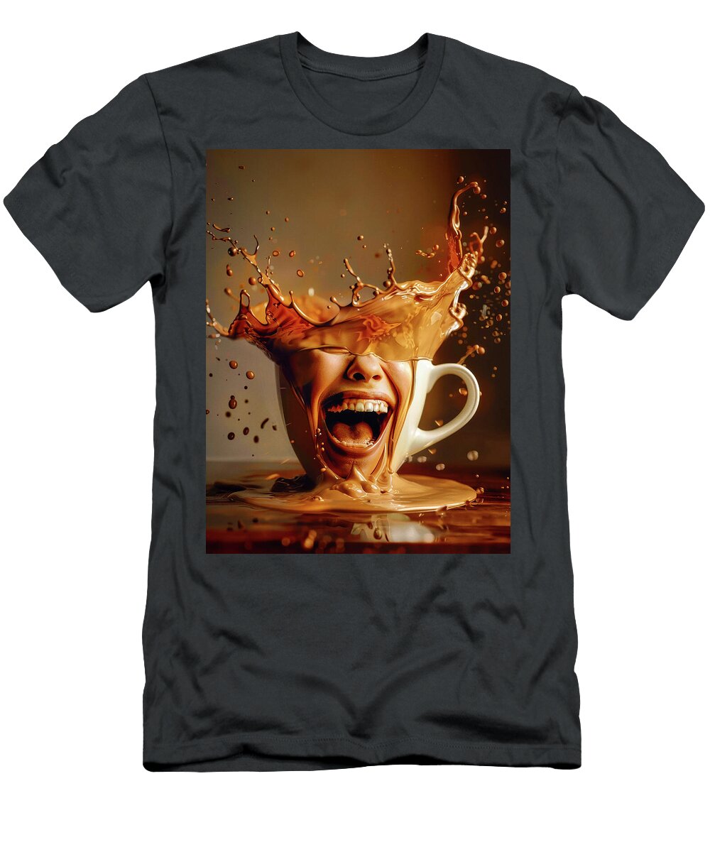 Laughing Cup of Coffee Garry Gay T-Shirt