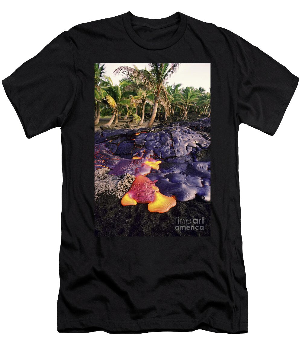 Lava Flow and Palms Ron Dahlquist T-Shirt