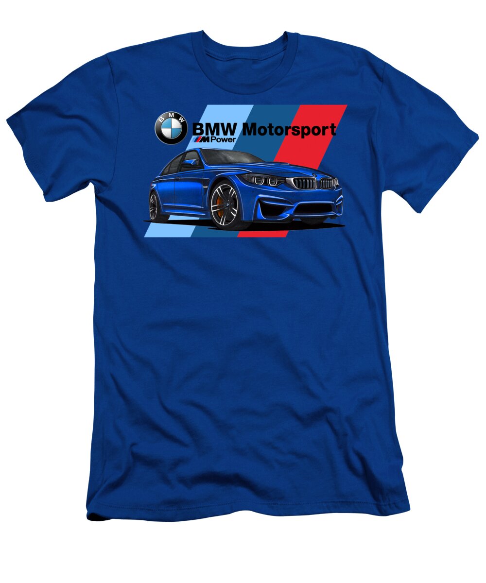 Legendary Germany 4 Door Sedan BMW M3 F80 with 30 R6 Engine Vladyslav Shapovalenko T-Shirt