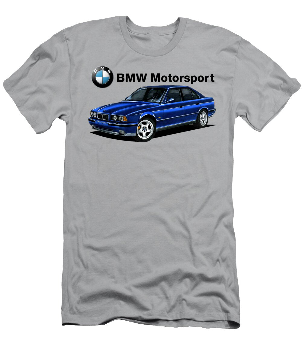 Legendary Germany 4 Door Sedan BMW M5 E34 with S38b36 36l R6 Engine Vladyslav Shapovalenko T-Shirt