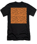 Leopard Skin Pattern Orange and Black Studio Grafiikka T-Shirt