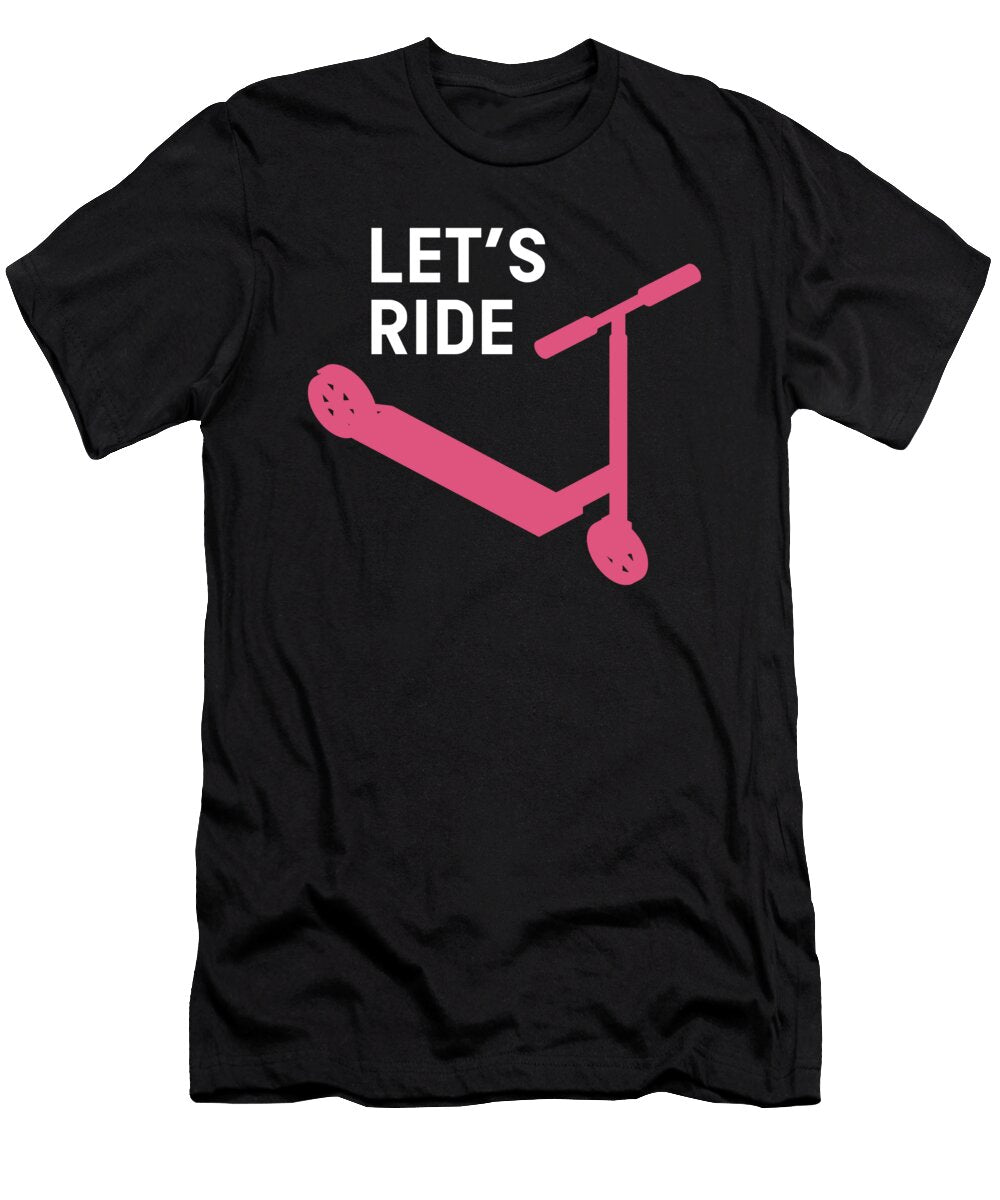 Lets Ride Scooter Scoot Mooon T-Shirt