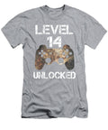 Level 14 Unlocked Boys 14th Birthday 14 Year Old Gamer Gordon Farys T-Shirt