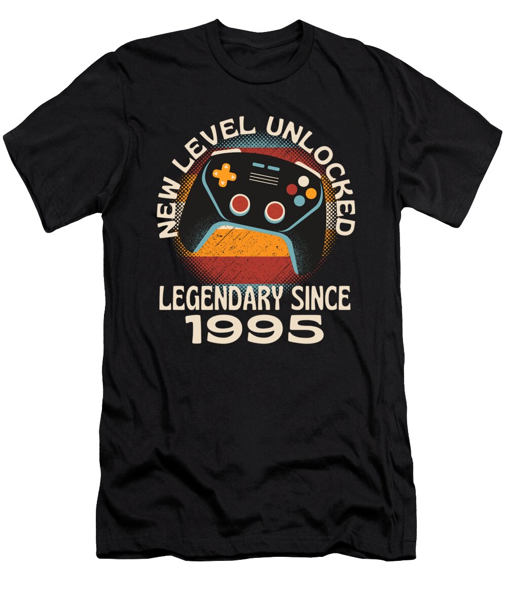 Level 1995 Unlocked Funny Gaming Organicfoodempire T-Shirt
