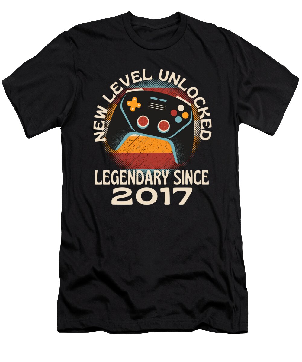 Level 2017 Unlocked Funny Gaming Organicfoodempire T-Shirt