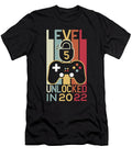 Level 5 Unlocked in 2022 Gamer 5th Birthday Gift Licensed Art T-Shirt