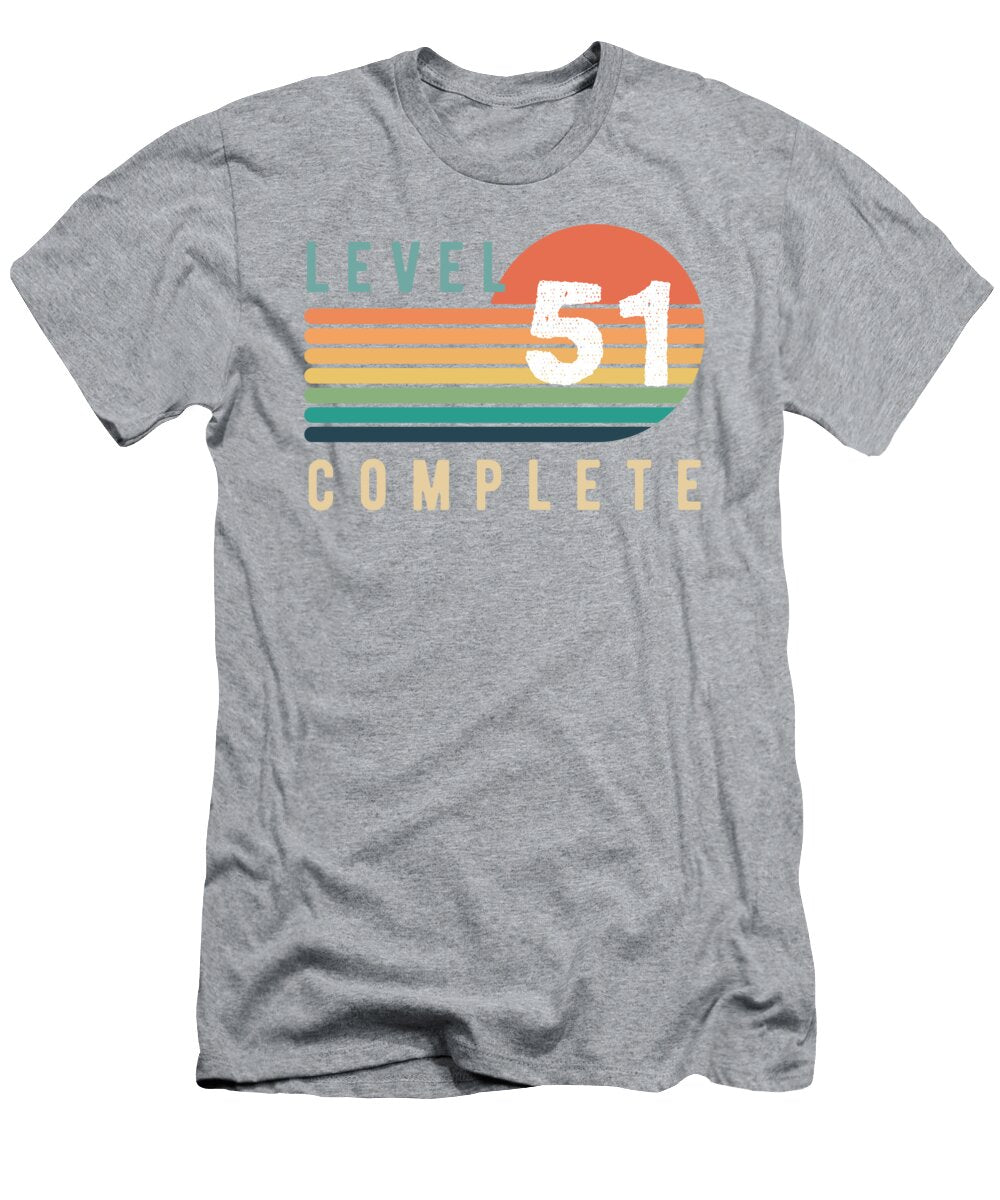 Level 51 Complete Funny Gamer Achievement Gift Idea Level 51 Complete Funny T-Shirt