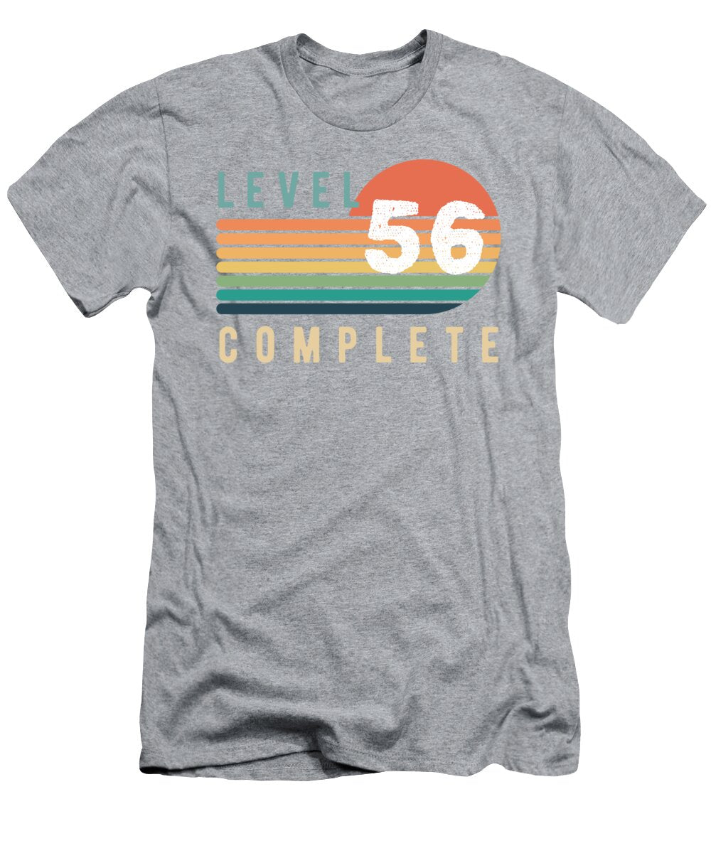 Level 56 Complete Funny Gamer Achievement Gift Idea Level 56 Complete Funny T-Shirt