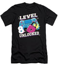 Level 8 Unlocked Gamer Girl Birthday Controller Licensed Art T-Shirt