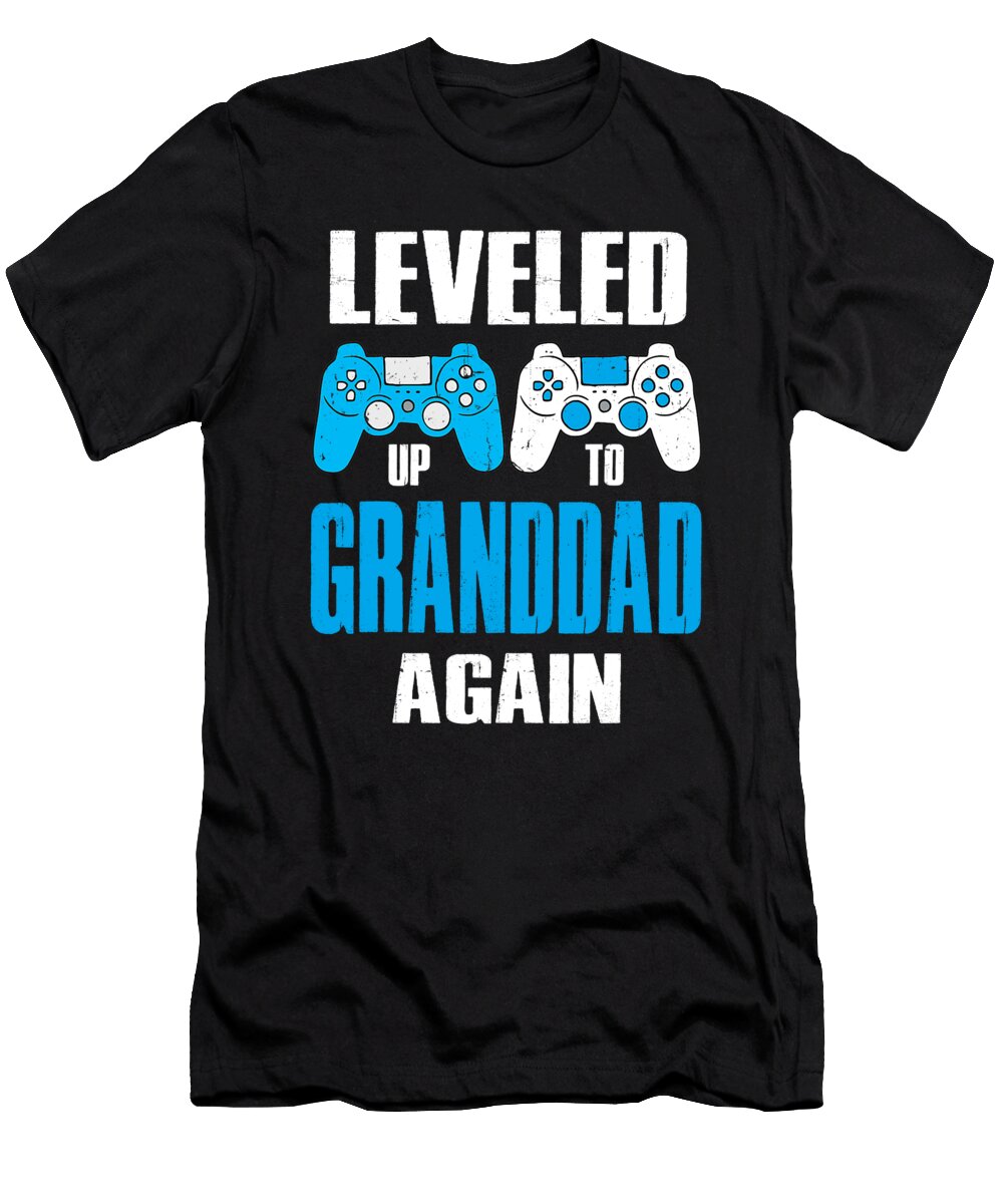 Leveled Up to Granddad Again Video Game Gamer Dhbubble T-Shirt