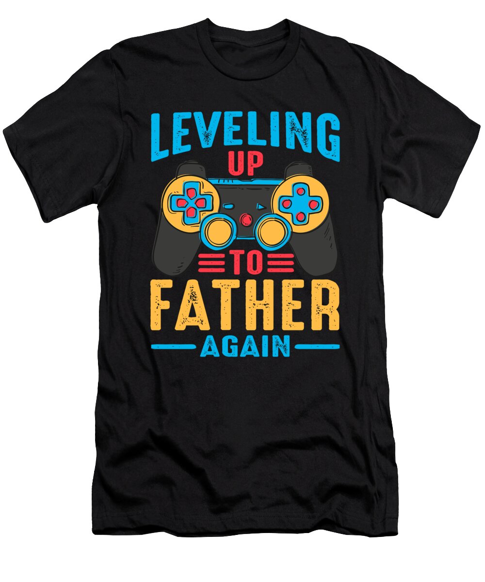Leveling Up to Father Again Video Game Gamer Dh Bubble T-Shirt