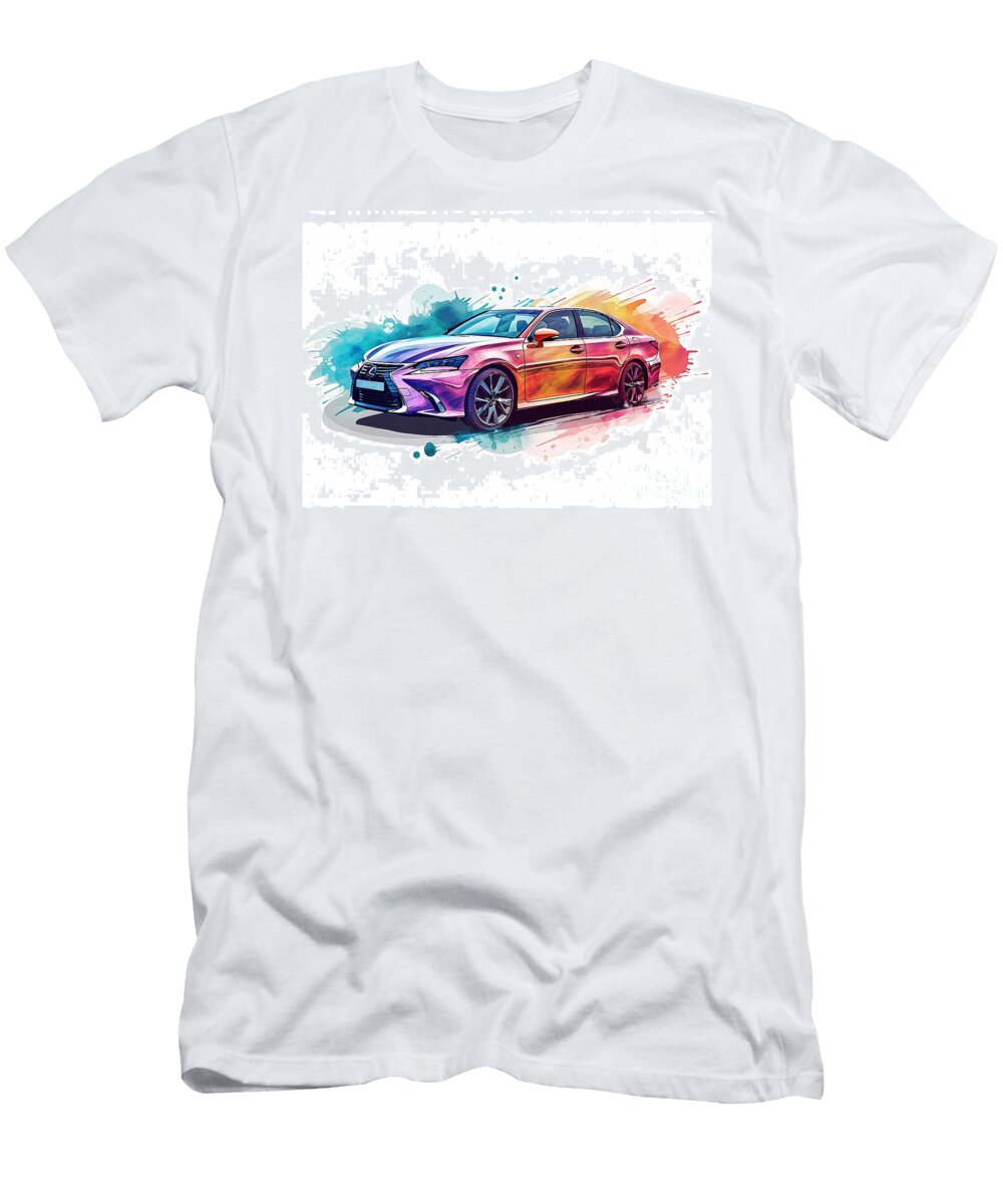 Lexus Es 350 F Sport Auto Vibrant Colors Clark Leffler T-Shirt
