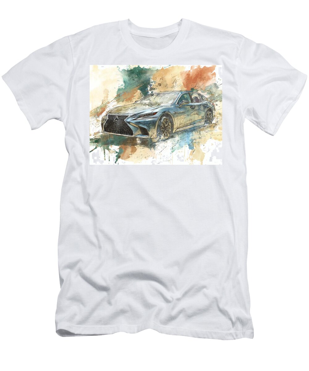 Lexus Ls 2023 Sedan Luxury Car Artistic Design Luxury Car Artistic Design Hollie Love T-Shirt
