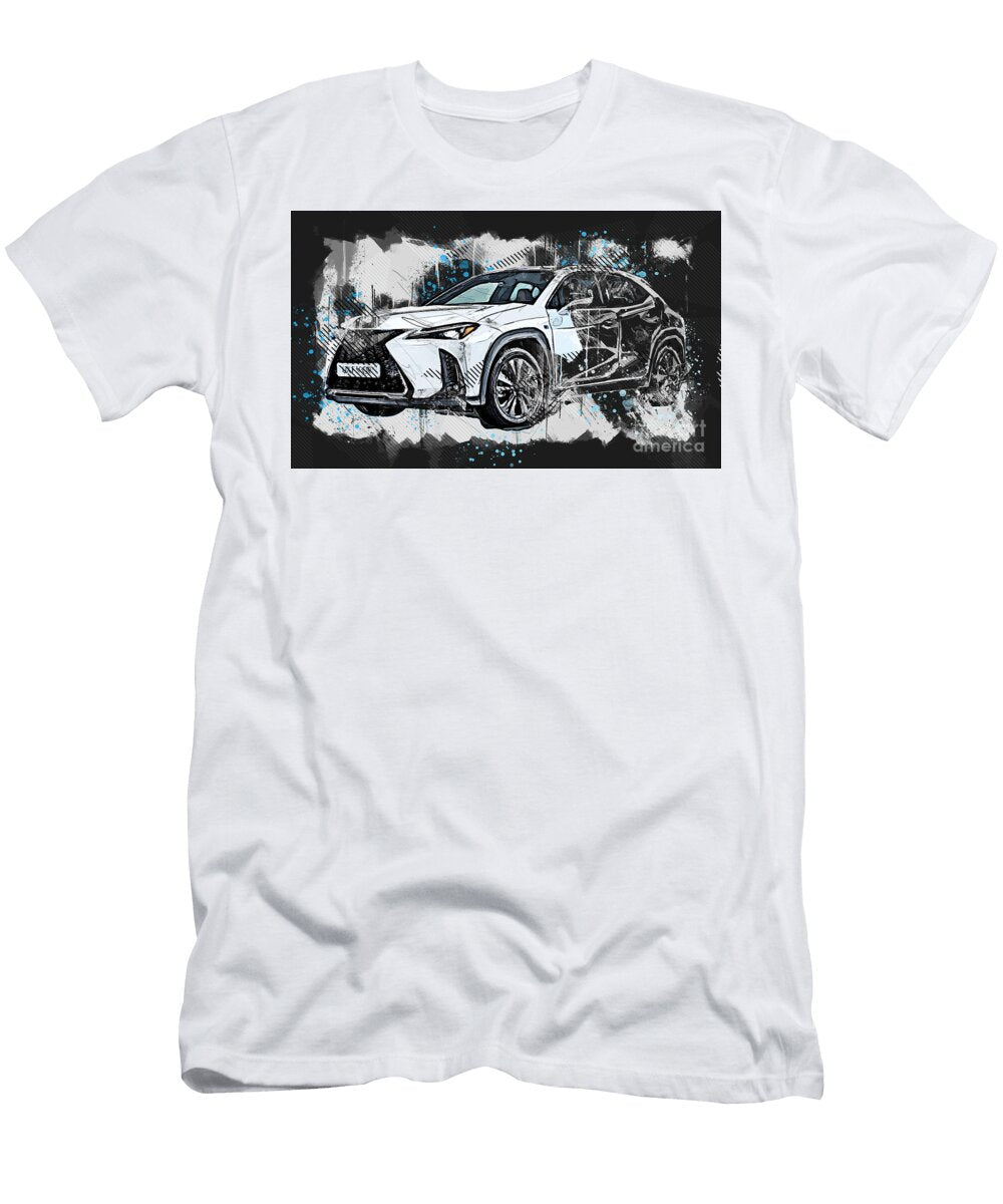 Lexus Ux 250 Lexus Lexus Ux 250 H F Sport Subcompact Crossover Suv Hybrid Hatchback Luxury White Ola Kunde T-Shirt