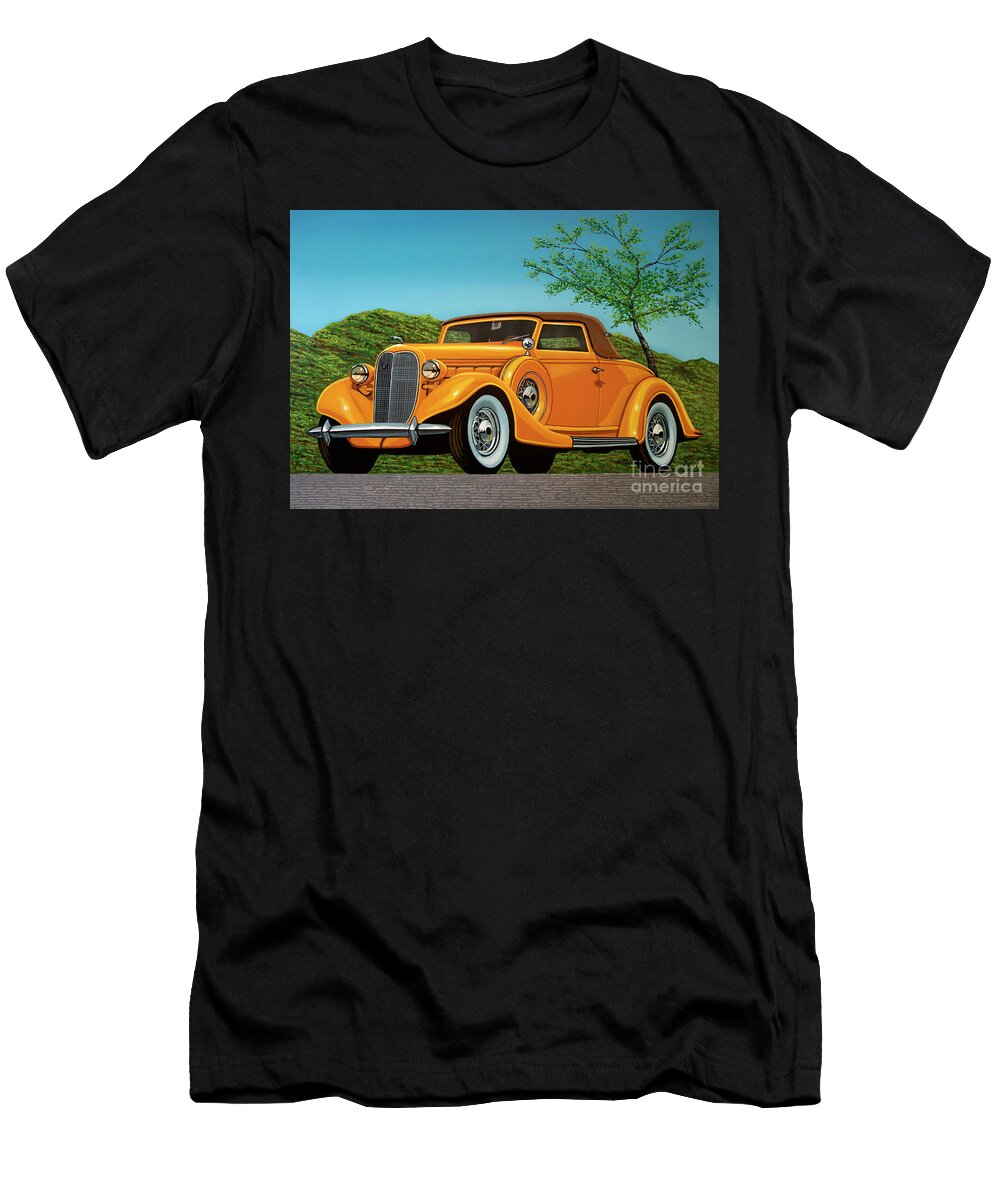 Lincoln K Convertible 1935 Painting Paul Meijering T-Shirt