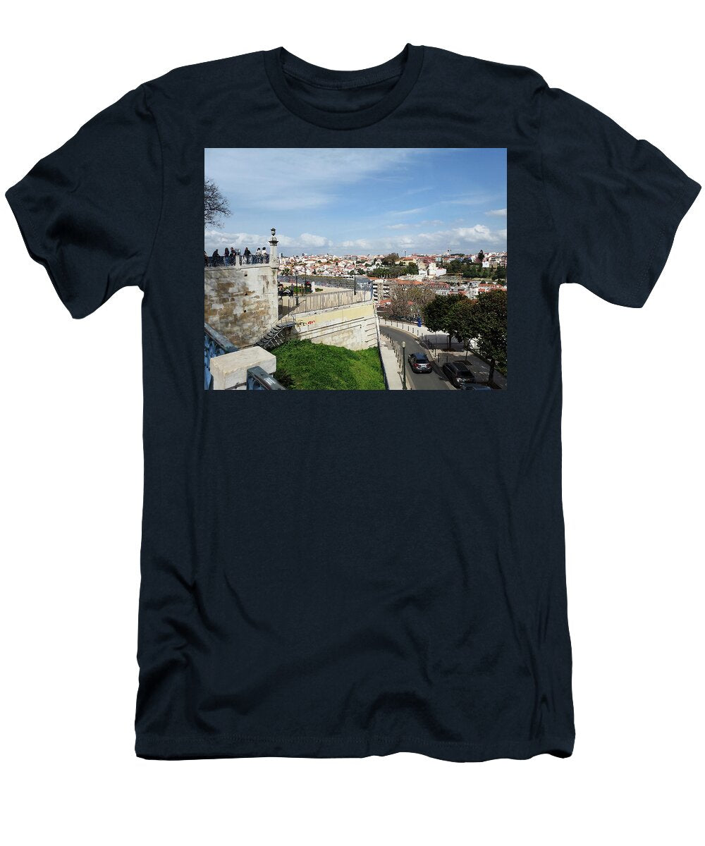 Lisbon Principe Real District Historical Downtown View Irina Sztukowski T-Shirt