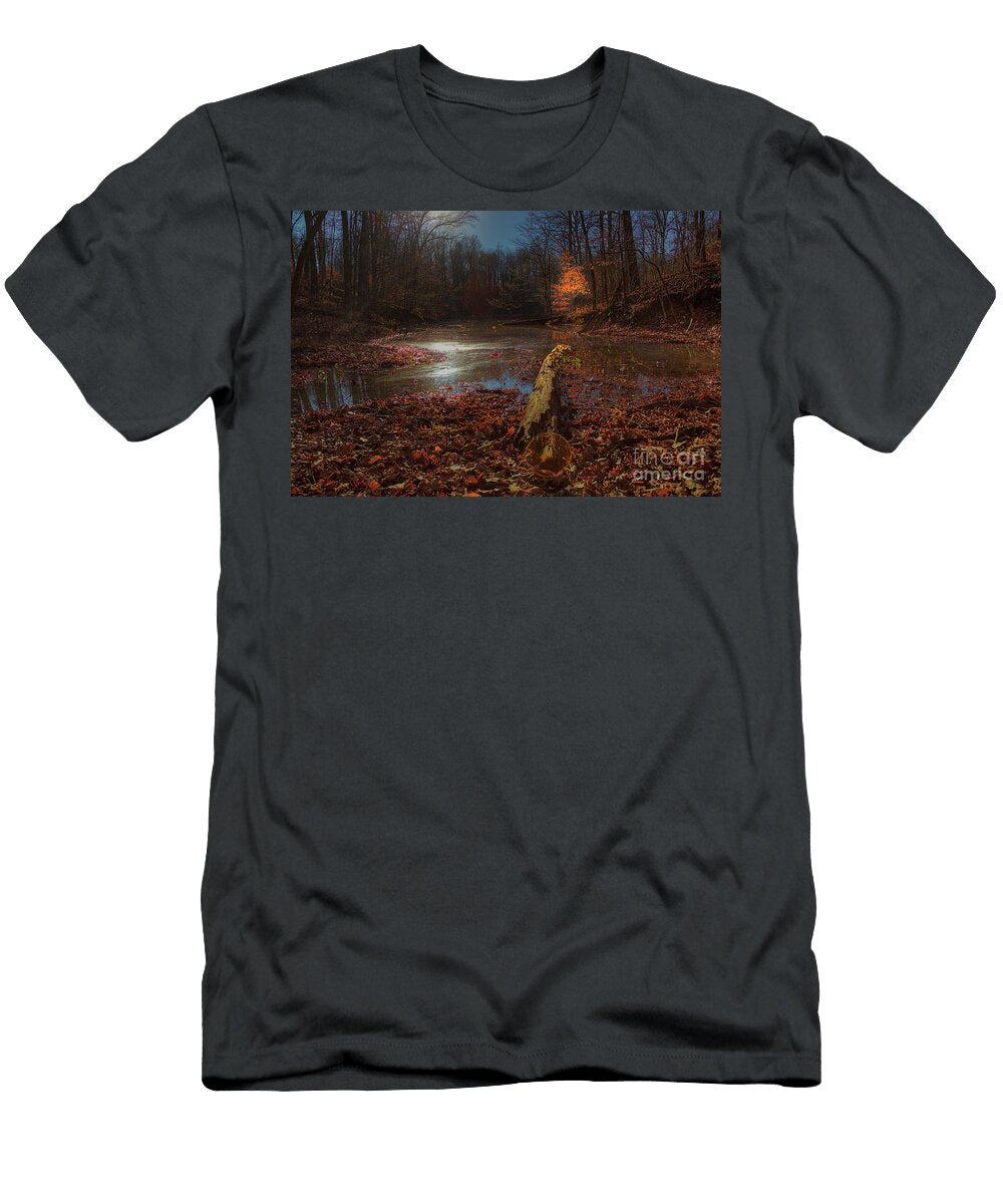 Log on the Bank Larry Braun T-Shirt