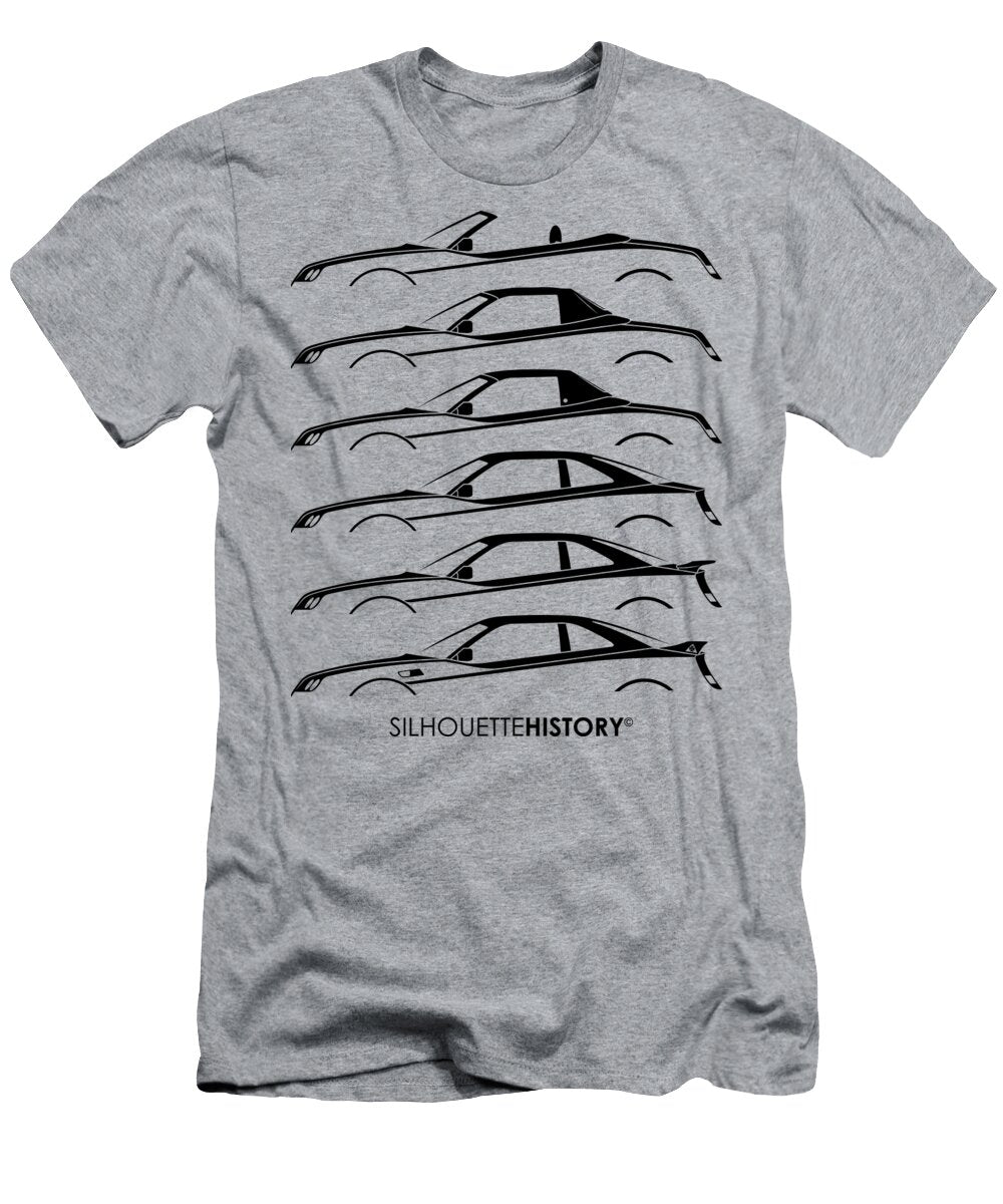 Lombard Coupe Roadster 916 Black Silhouettehistory Gabor Vida T-Shirt