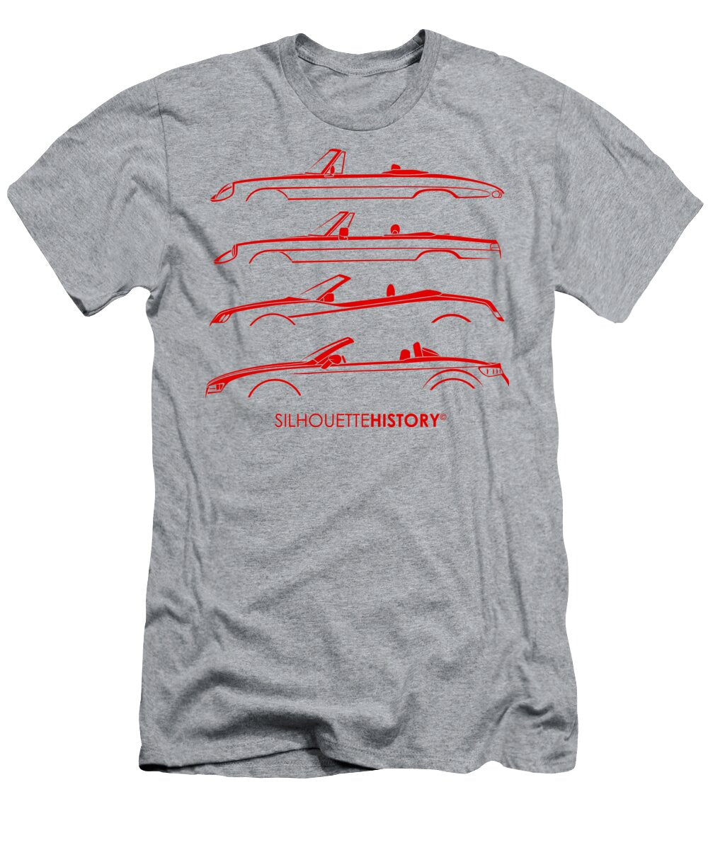 Lombard Roadster 4g Red Silhouettehistory Gabor Vida T-Shirt