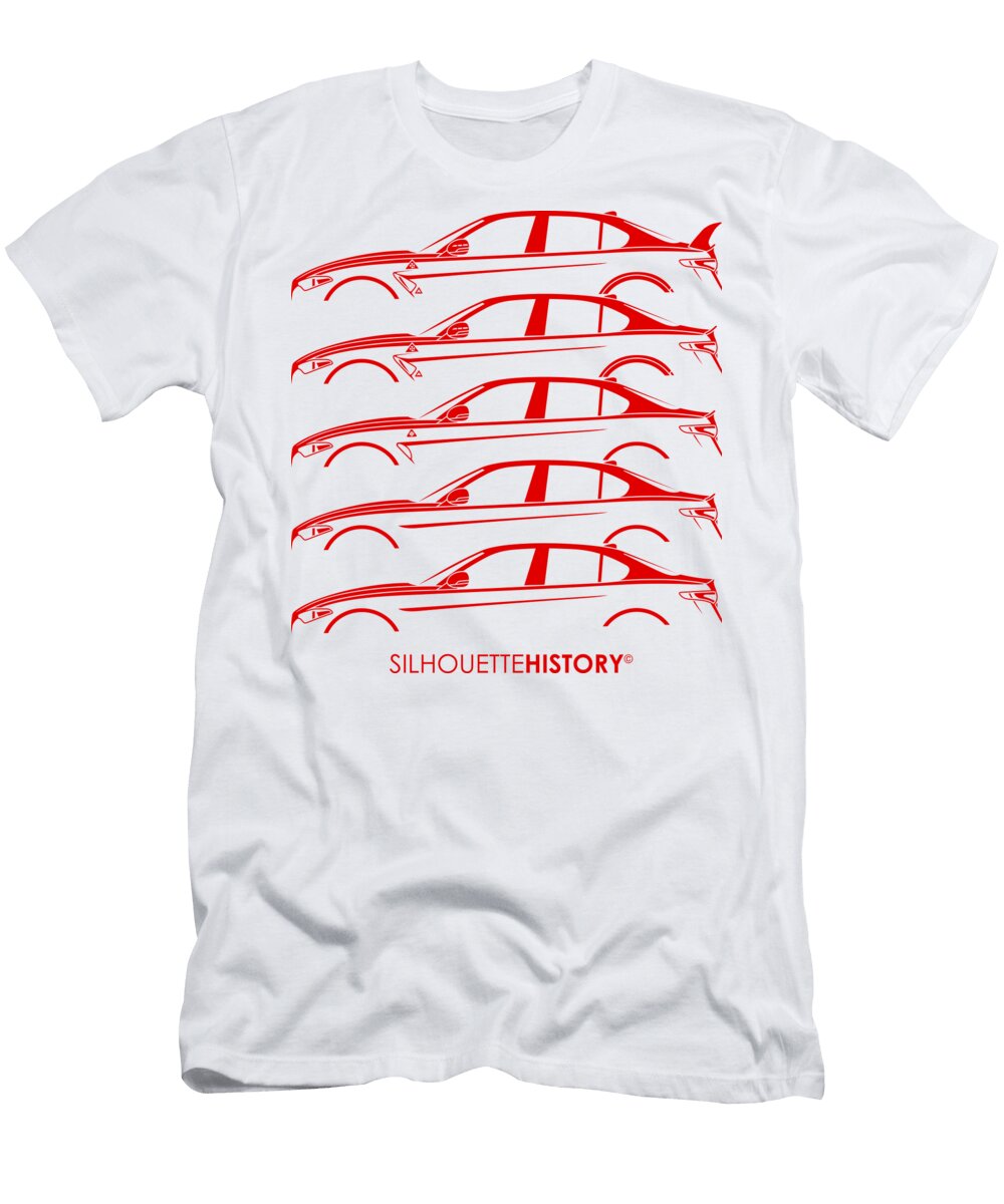 Lombard Sedan Giulia Silhouettehistory Gabor Vida T-Shirt