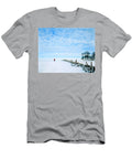 Lone Figure in the Snow Parsley Hay Derbyshire Peak District England Neale and Judith Clark T-Shirt