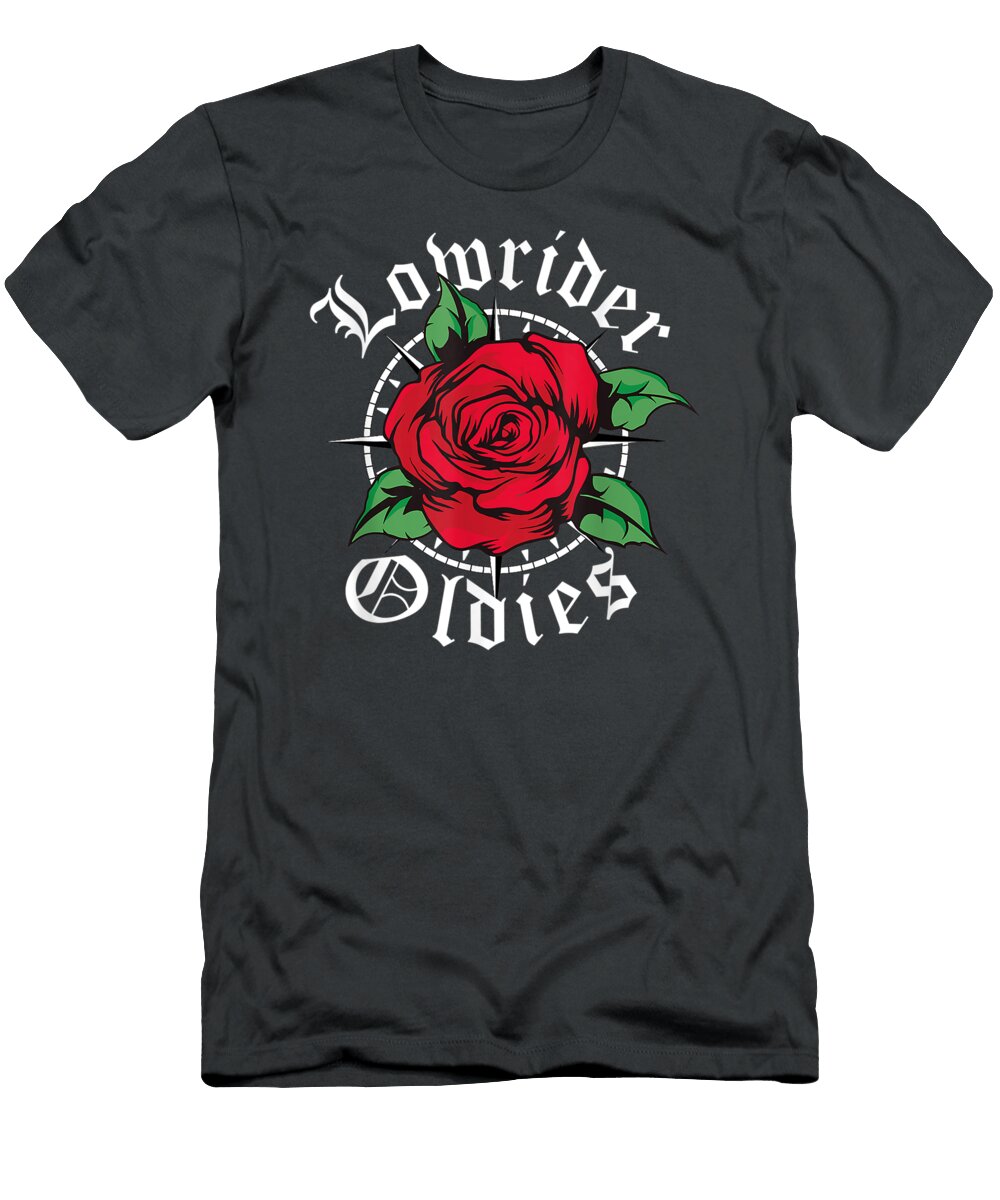 Lowrider Oldies Red Roses Oldchool Ismaeel Indie T-Shirt
