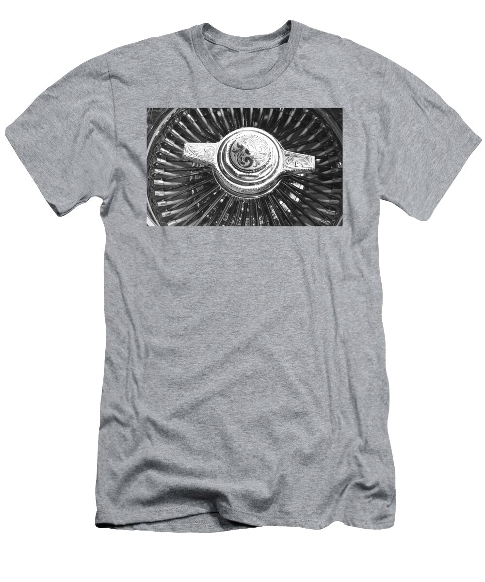 Lowrider Wire Wheel Engraved Knockoff 100 Spoke Wheel Adison Toni T-Shirt