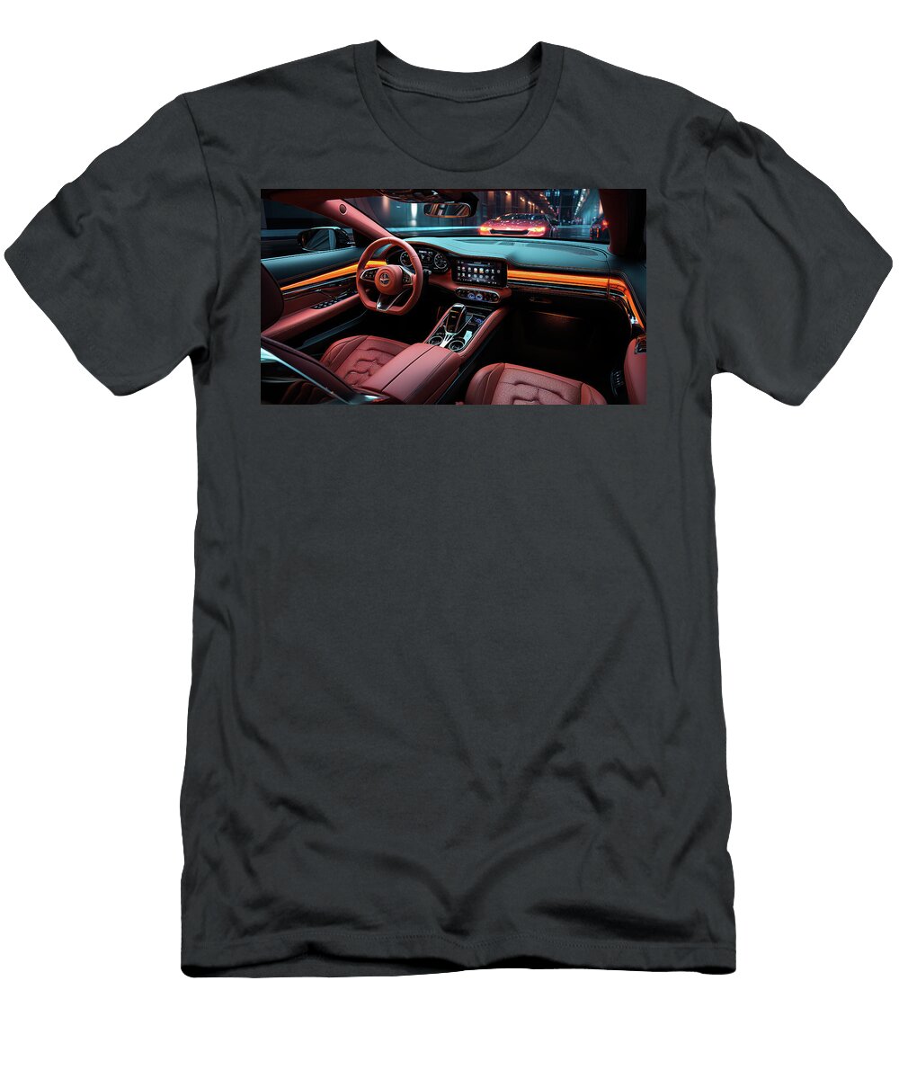 Luxury Sports Car Interior Design Evie Carrier T-Shirt