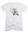 Man Riding a Motorbike with Luggage Csa Images T-Shirt