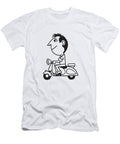 Man Riding a Scooter Csa Images T-Shirt