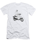 Man Riding Scooter Csa Images T-Shirt