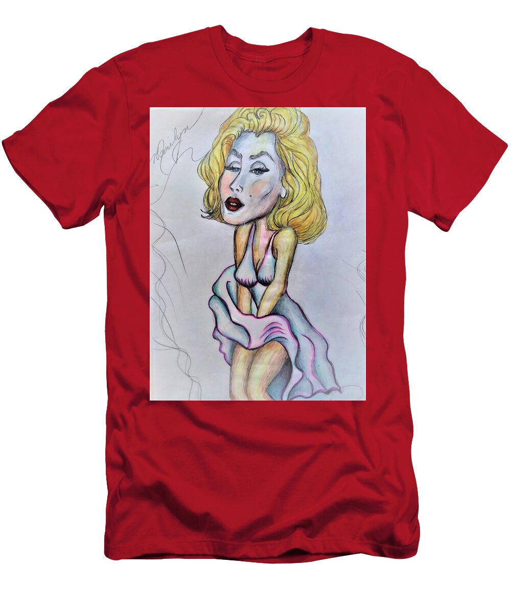 Marilyn Caricature Option Ii Vivian Aaron T-Shirt