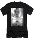 Marilyn Monroe Holding a Pink Flower Scooter Magic T-Shirt