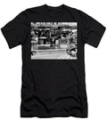 Market Figueres Spain Woman Scooter Bw Chuck Kuhn T-Shirt