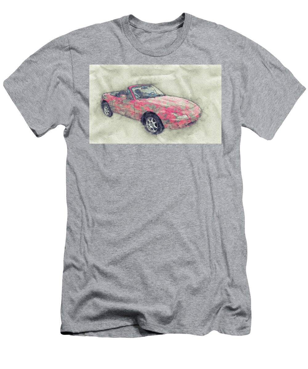 Mazda Mx 5 Miata 1 Mazda Roadster Automotive Art Car Posters Studio Grafiikka T-Shirt